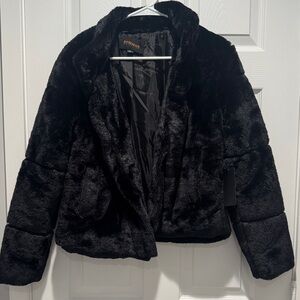 Ambiance Black Teddy Jacket